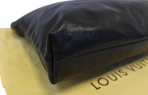 LOUIS VUITTON Black Cuir Boudoir Leather Lockit Chain Shoulder Bag