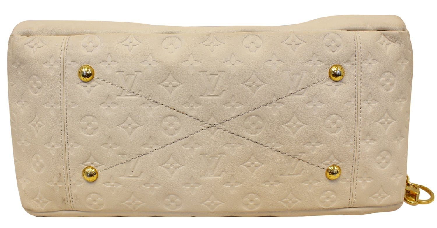 LOUIS VUITTON Monogram Empreinte Leather Artsy MM Neige Shoulder Bag