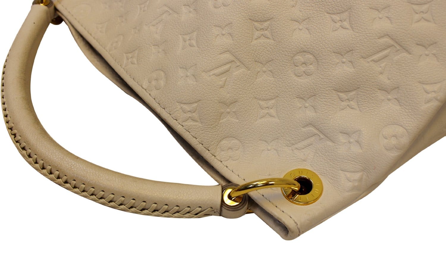 Louis Vuitton Neige Ivory Empreinte Leather Lumineuse PM 2way Bag