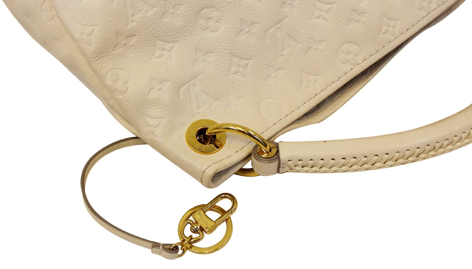 Louis Vuitton White Monogram Empreinte Leather Artsy MM Bag pre