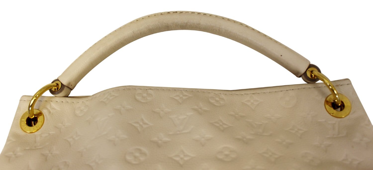 Sold at Auction: Louis Vuitton - Artsy Leather Hobo Bag - Cream Monogram LV  - Size Large