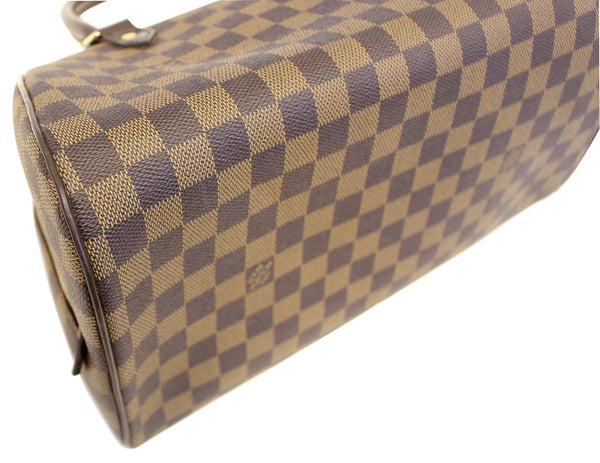 LOUIS VUITTON Damier Ebene Ribera MM Brown Satchel Bag