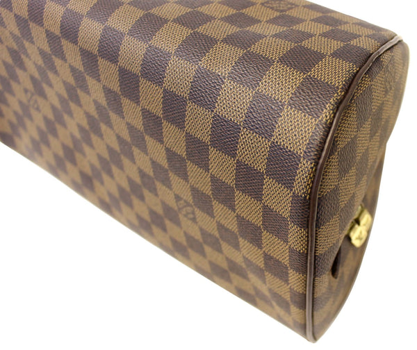 LOUIS VUITTON Damier Ebene Ribera MM Brown Satchel Bag