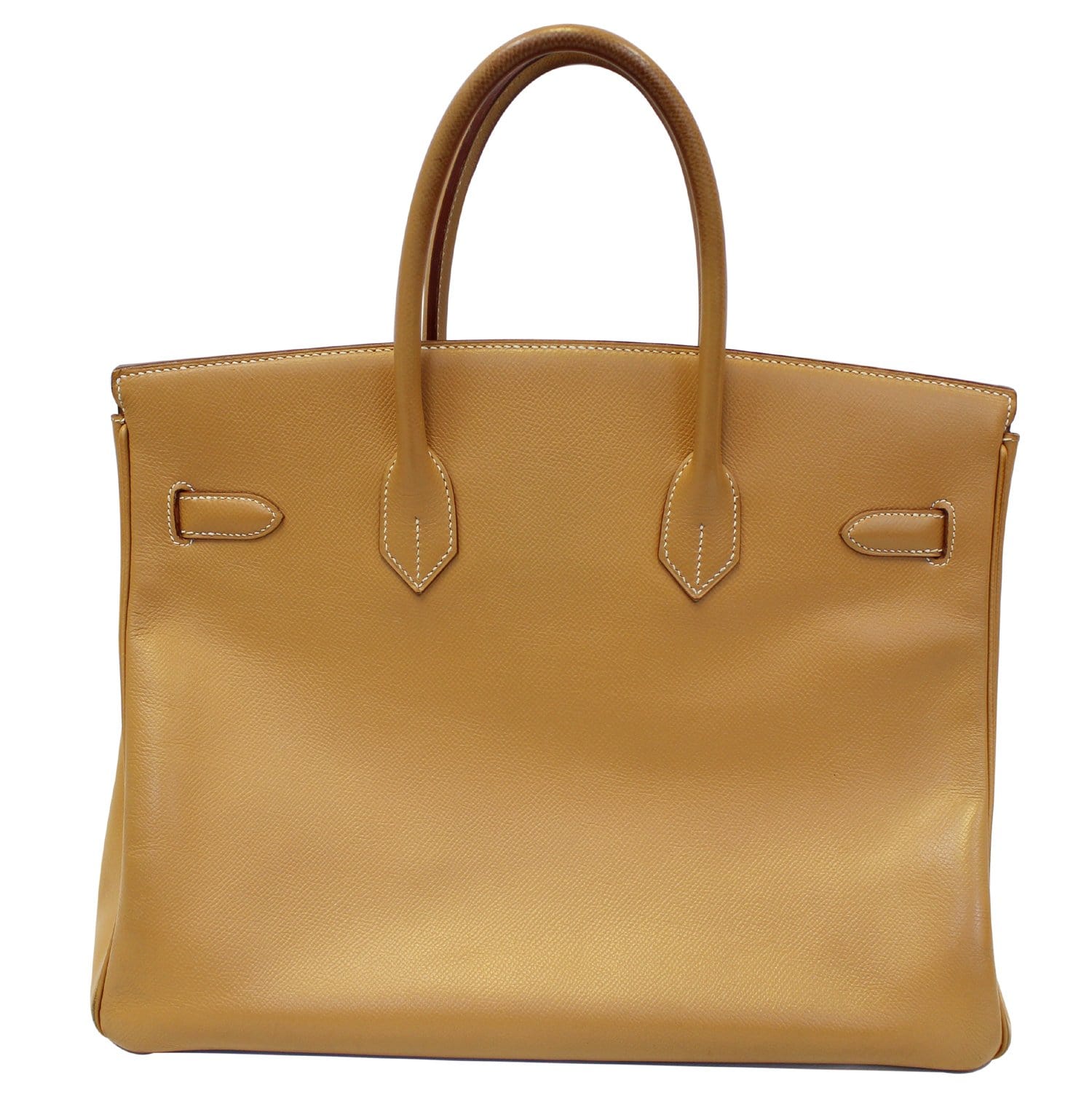 Hermes Gold Epsom Leather Gold Plated Birkin 35 Bag