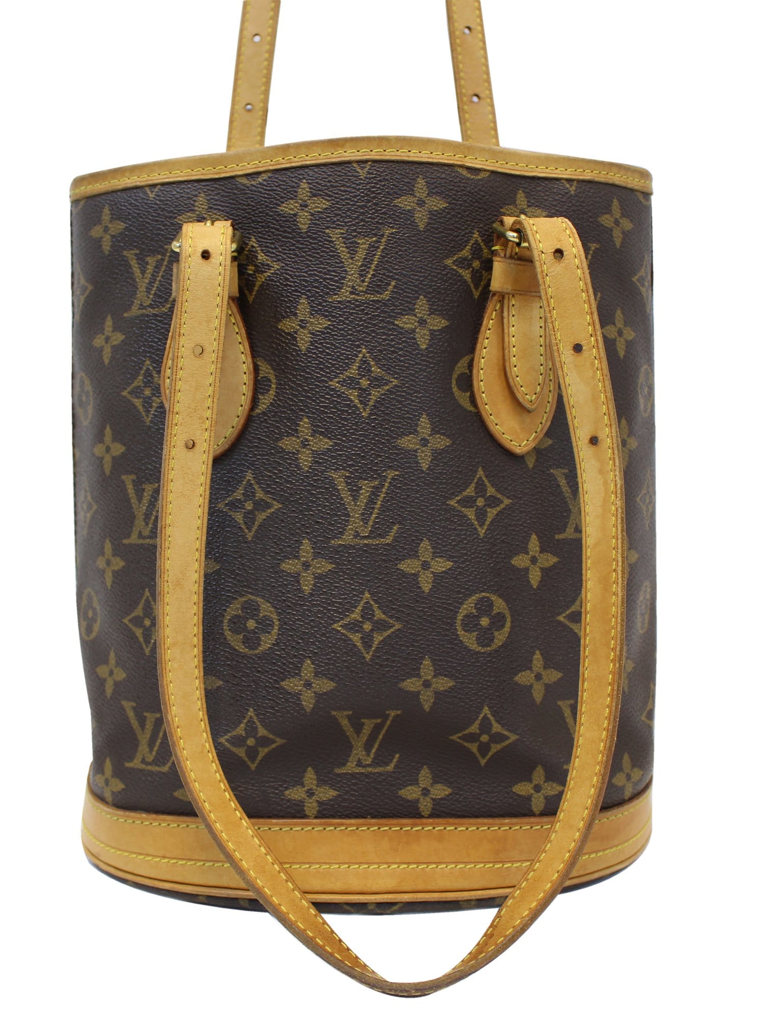 Brown Louis Vuitton Monogram Bucket PM