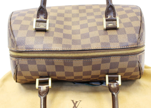 LOUIS VUITTON Damier Ebene Brown Rivela MM Satchel Bag