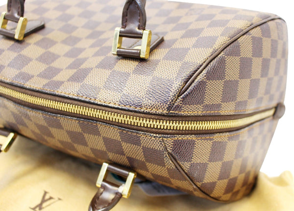 LOUIS VUITTON Damier Ebene Brown Rivela MM Satchel Bag