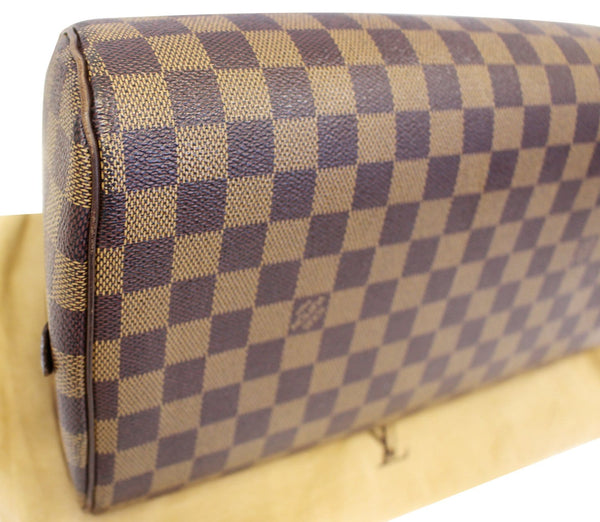 LOUIS VUITTON Damier Ebene Brown Rivela MM Satchel Bag