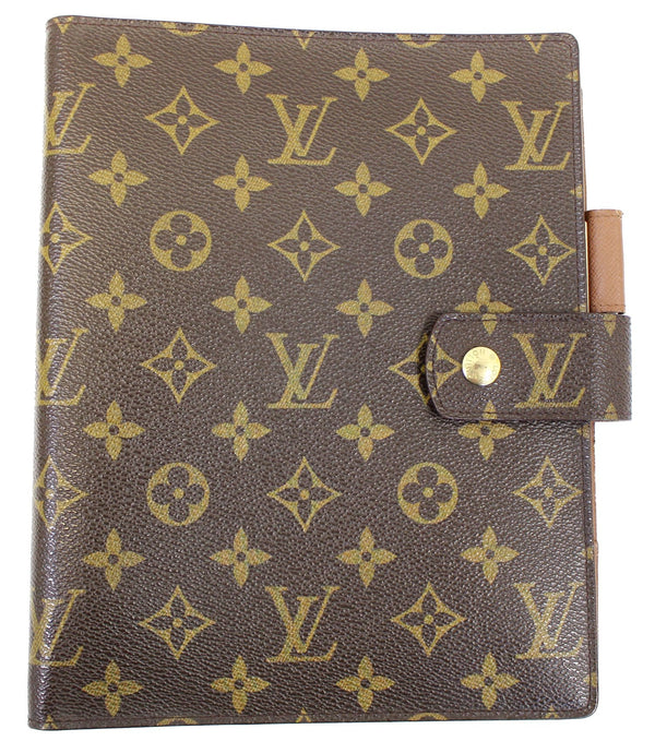 LOUIS VUITTON Monogram Canvas Brown Agenda GM Day Planner Cover