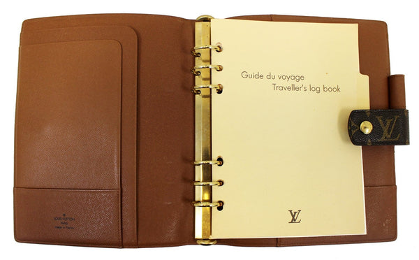 LOUIS VUITTON Monogram Canvas Brown Agenda GM Day Planner Cover