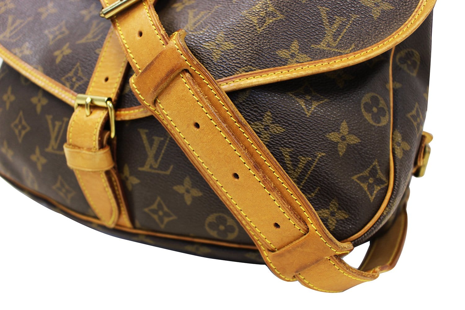 Authenticated used Louis Vuitton Louis Vuitton Saumur 35 Shoulder Bag Monogram M42254, Adult Unisex, Size: (HxWxD): 27cm x 35cm x 20cm / 10.62'' x