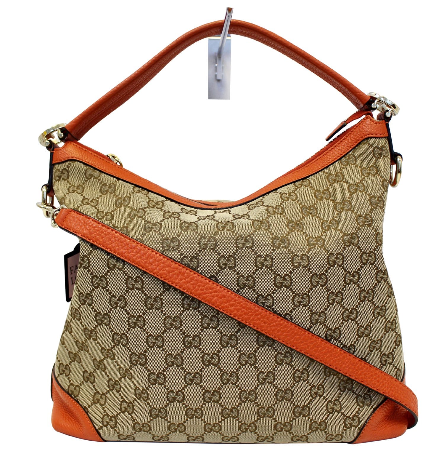 Gucci GG Canvas Twins Hobo Bag Beige Cloth ref.484785 - Joli Closet