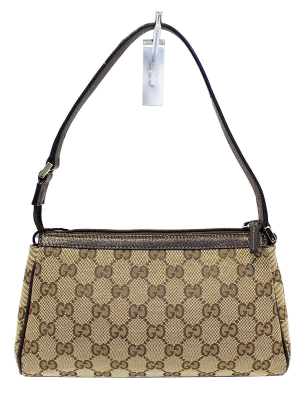 Gucci Beige/Ebony G Canvas Abbey D-Ring Pochette Bag