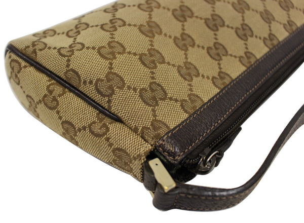 Gucci Beige/Ebony G Canvas Abbey D-Ring Pochette Bag