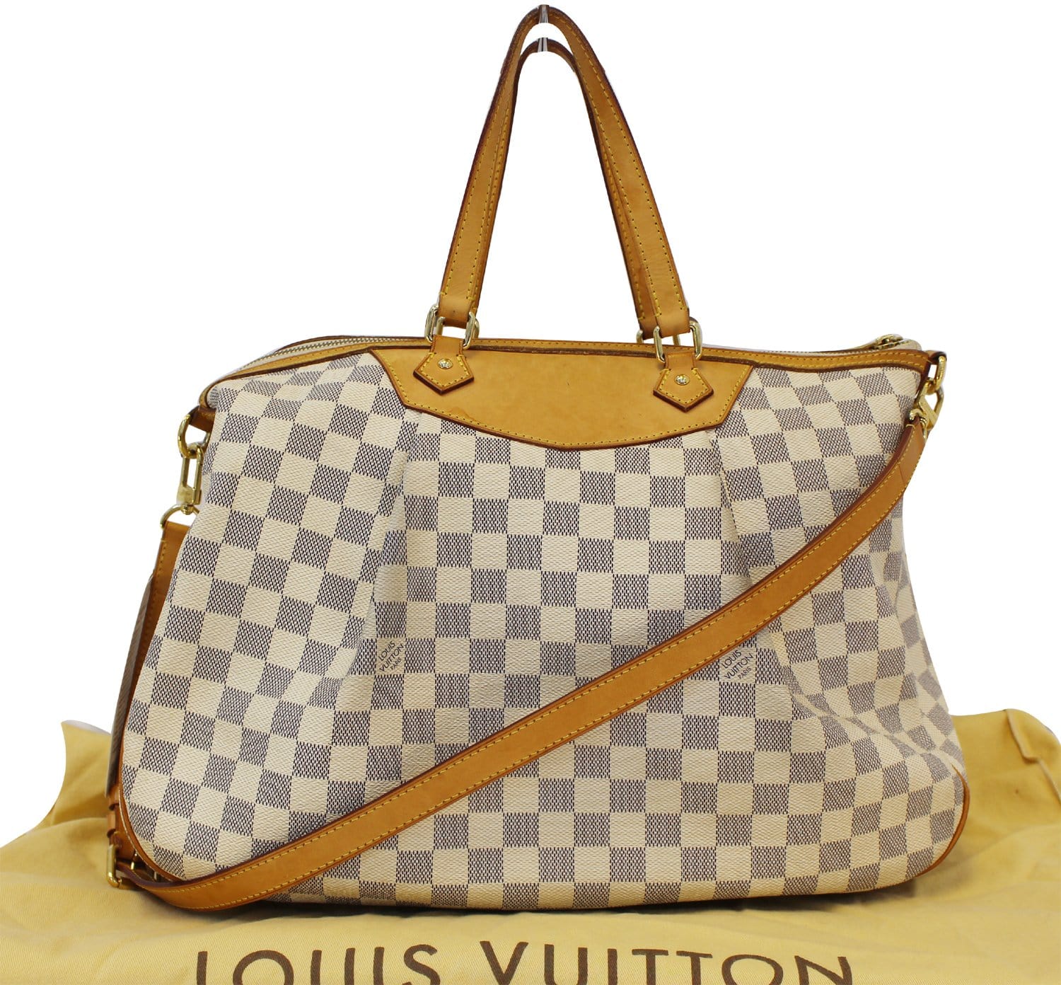 Louis Vuitton Damier Azur Siracusa GM (SHG-rgamPl) – LuxeDH