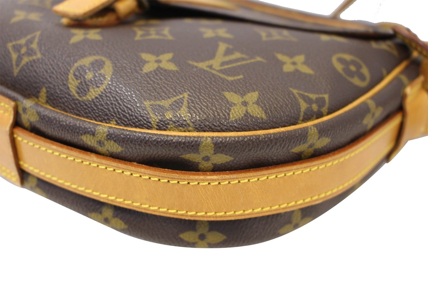 LOUIS VUITTON Jeune Fille GM Shoulder Bag Monogram Leather Brown M51225  35AD161