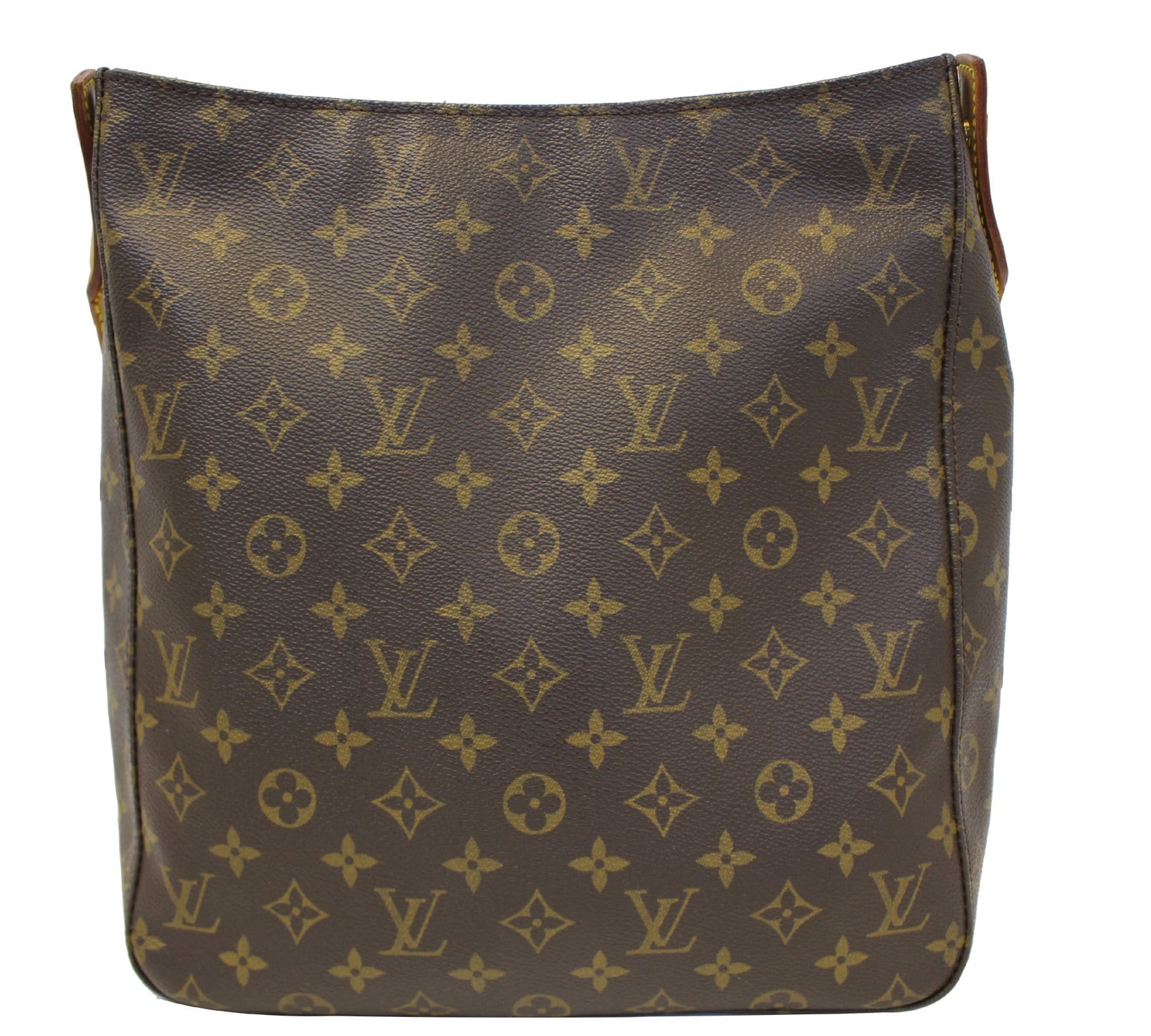 Louis Vuitton Looping GM Monogram Canvas Leather Shoulder Bag Authentic