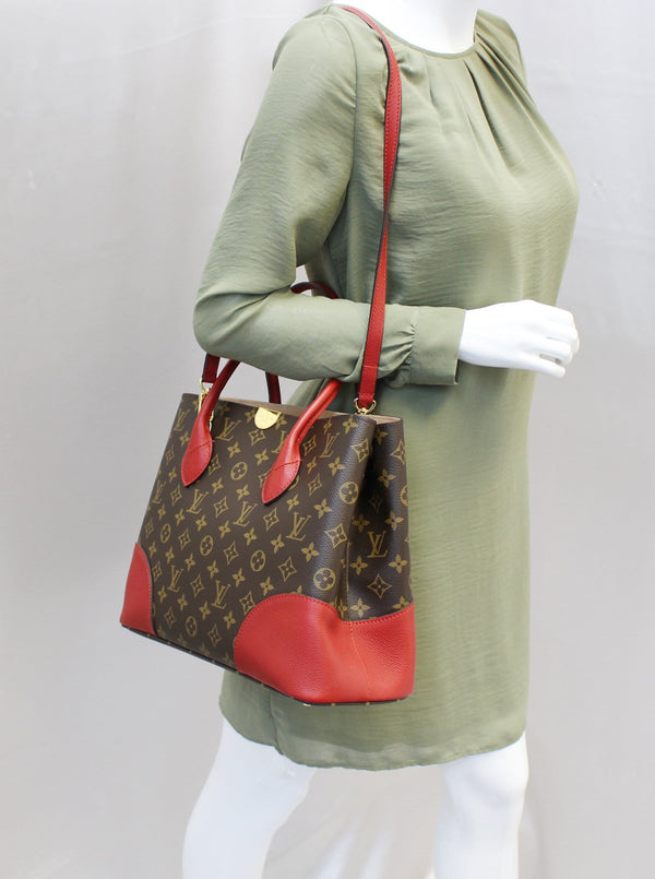 LOUIS VUITTON Cherry Monogram Canvas Flandrin Tote Shoulder Bag