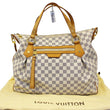 LOUIS VUITTON Evora MM Damier Azur Tote Shoulder Bag