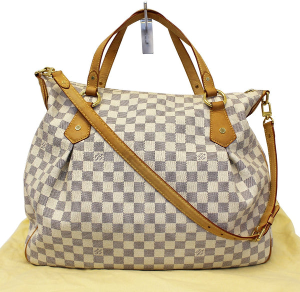 LOUIS VUITTON Evora MM Damier Azur Tote Shoulder Bag