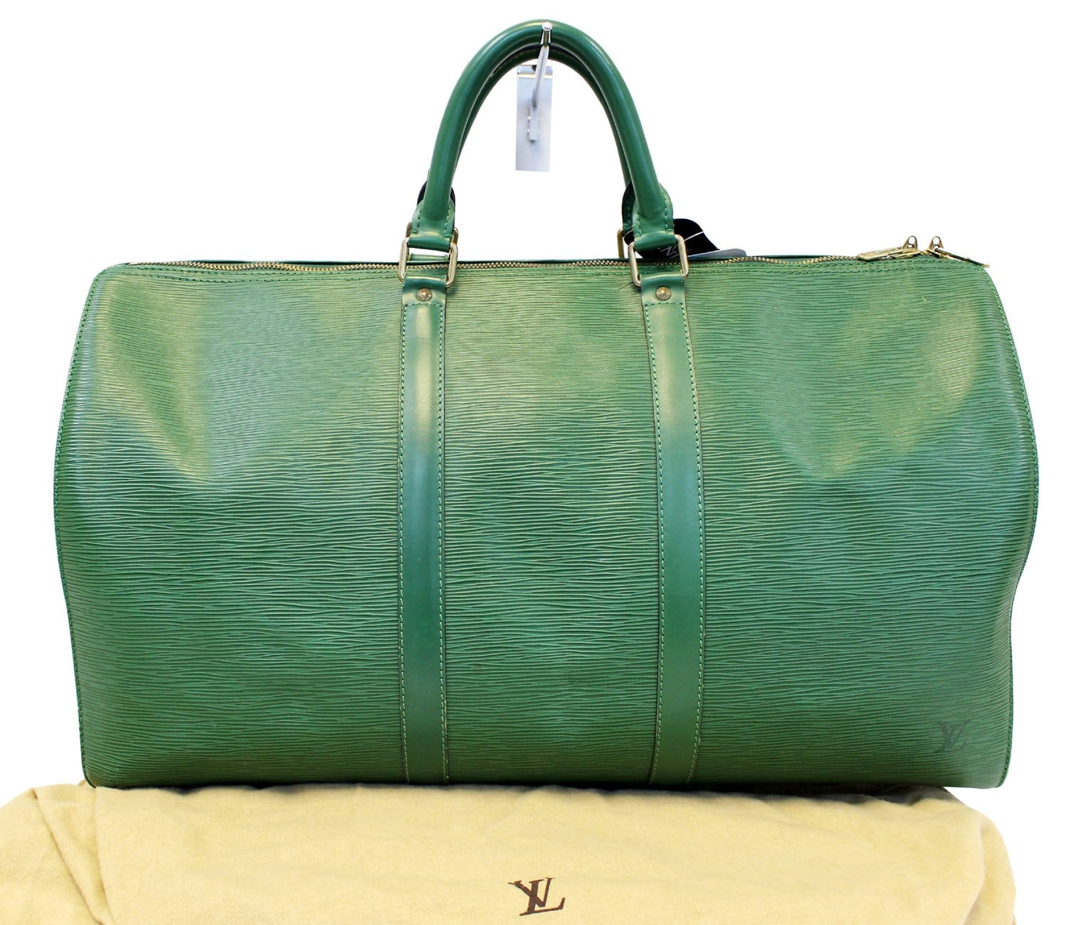 Sold at Auction: LOUIS VUITTON 'KEEPALL 50' BEIGE EPI DUFFLE BAG