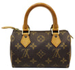 LOUIS VUITTON Monogram Mini Speedy Satchel Handbag