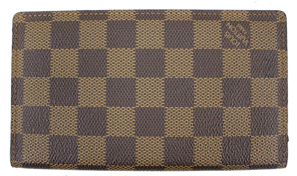 LOUIS VUITTON Monogram Canvas Checkbook Cover Card Holder Wallet