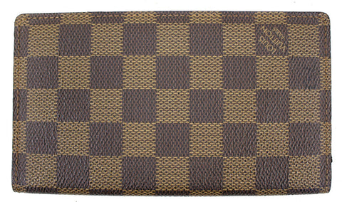 LOUIS VUITTON Monogram Canvas Checkbook Cover Card Holder Wallet