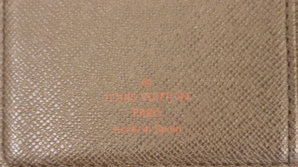 LOUIS VUITTON Monogram Canvas Checkbook Cover Card Holder Wallet