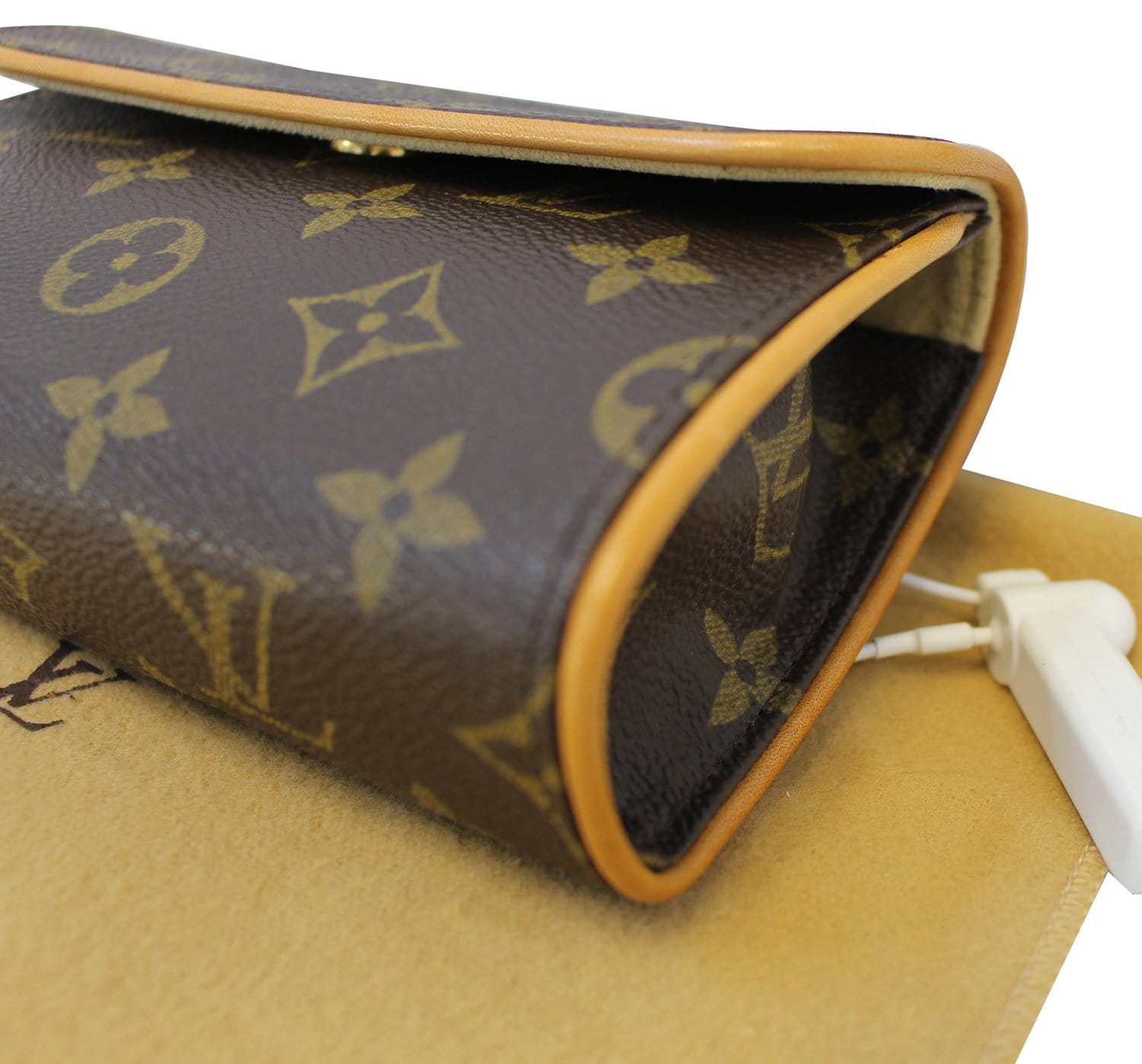 Pre-owned Louis Vuitton 2002 Pochette Florentine Belt Bag In Brown