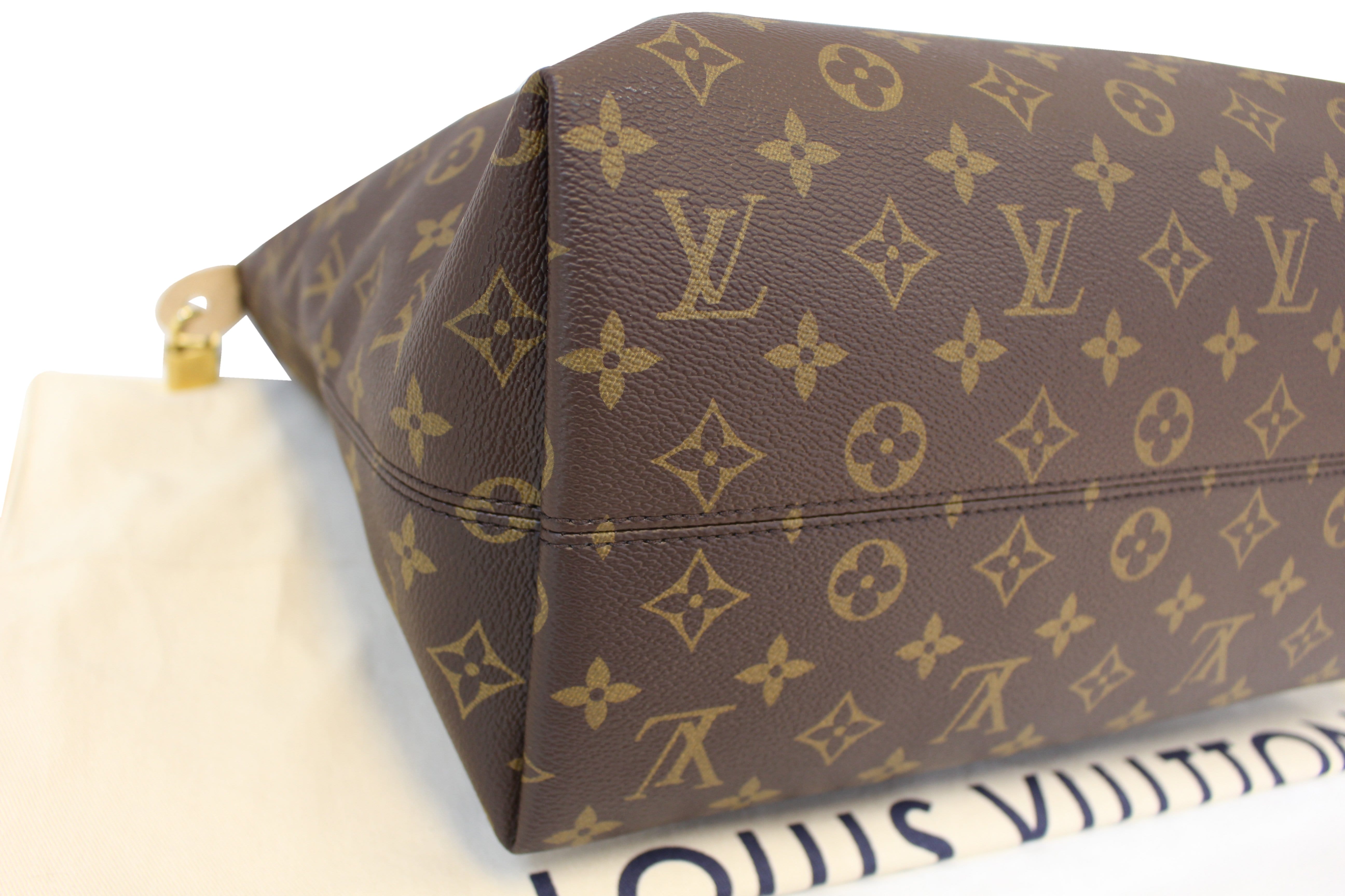 Louis Vuitton Discontinued Monogram Iena MM Zip Tote Shoulder Bag