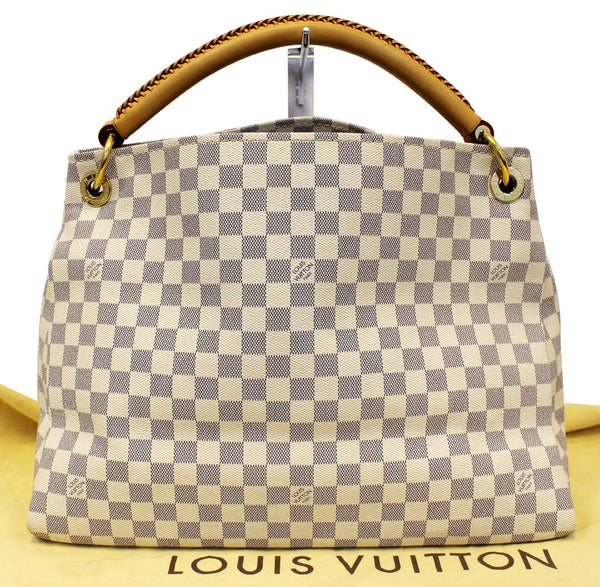 LOUIS VUITTON Damier Azur Artsy MM Shoulder Tote Bag