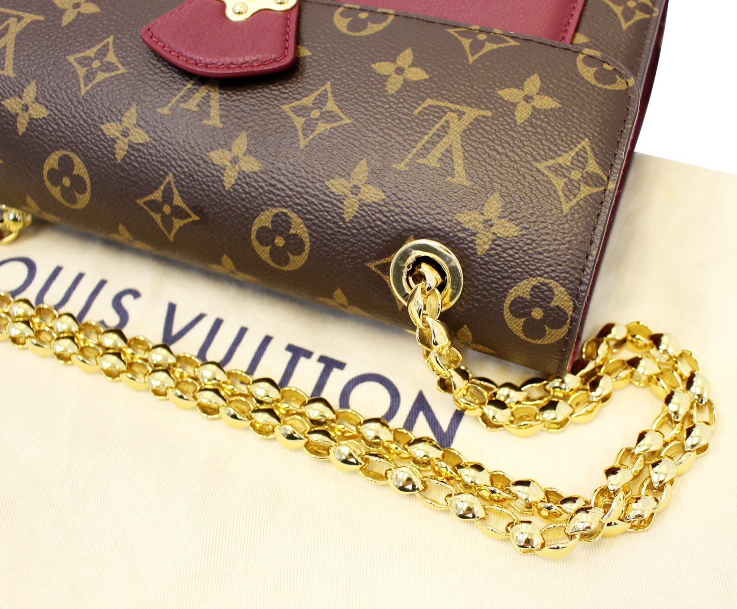 Louis Vuitton Raisin Monogram Canvas Victoire Chain Bag Louis Vuitton