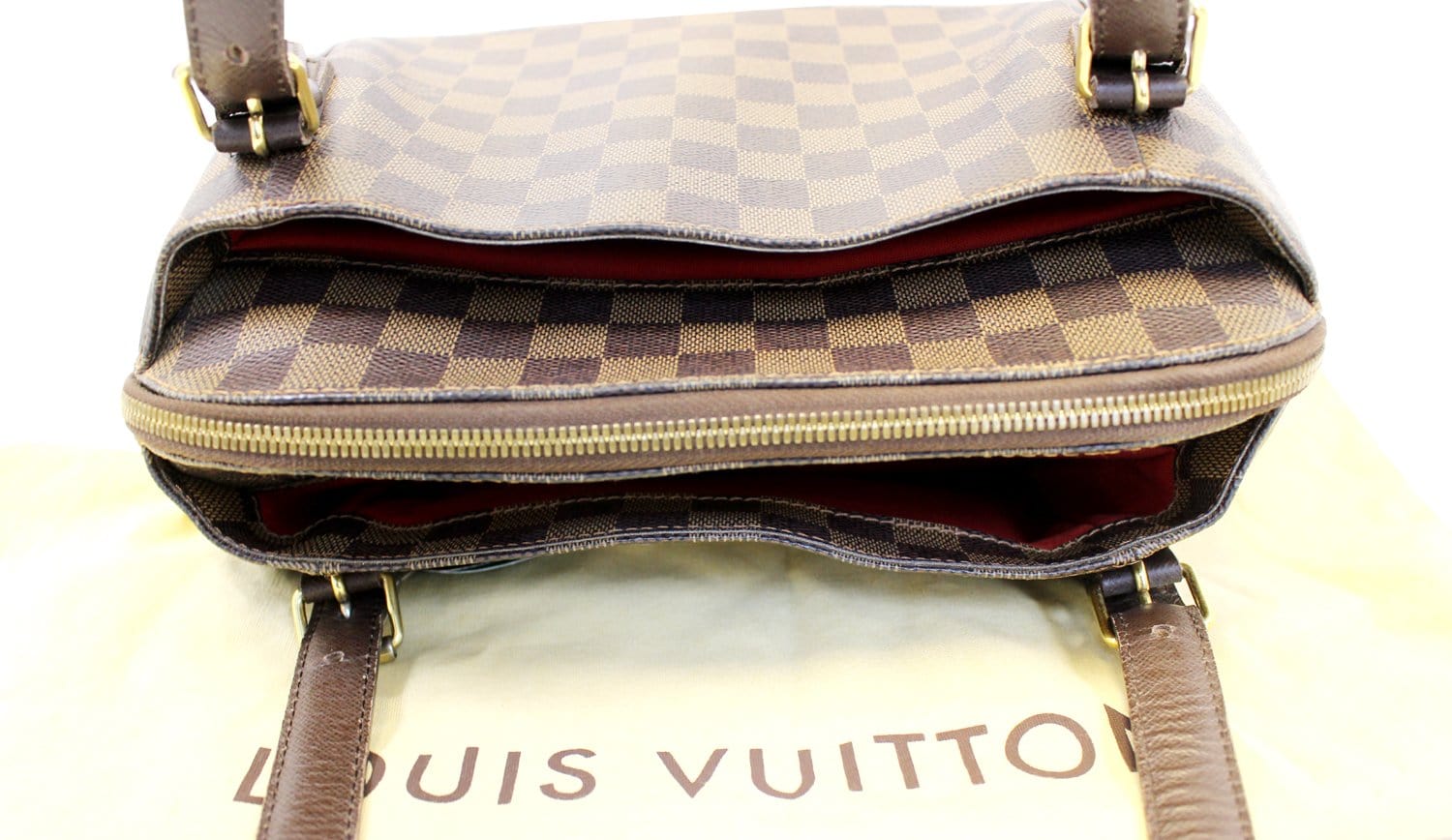 Louis Vuitton Damier Ebene Belem MM Shoulder Bag (SHF-20154) – LuxeDH