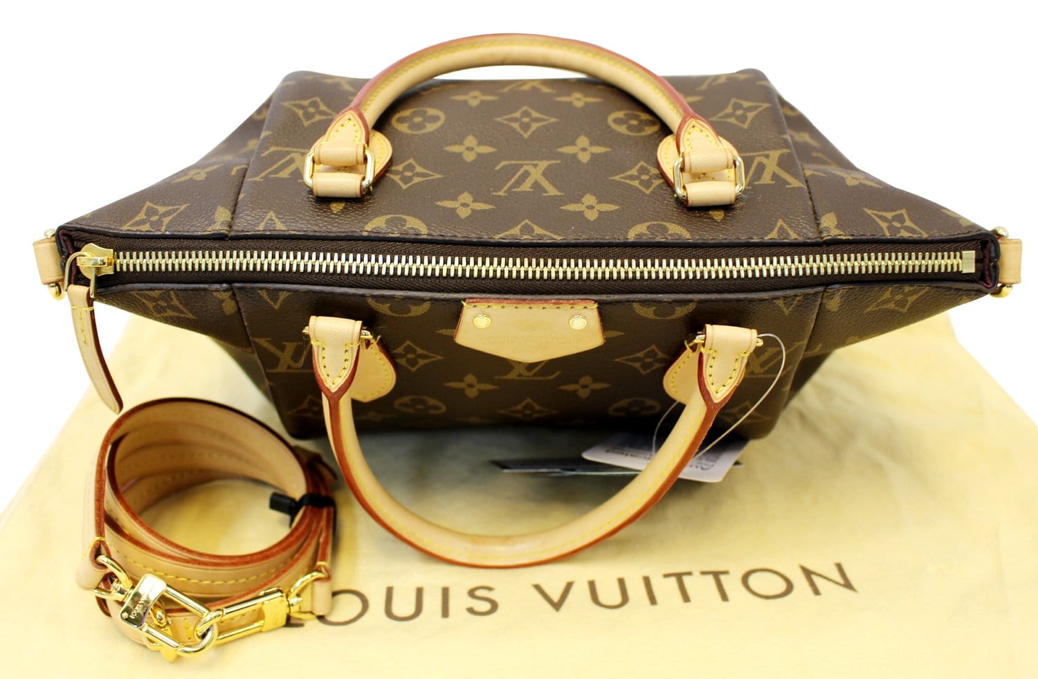 Louis Vuitton Brown/Tan Monogrammed Designer W/ DUST BAG Purse – Another  Season Consignments