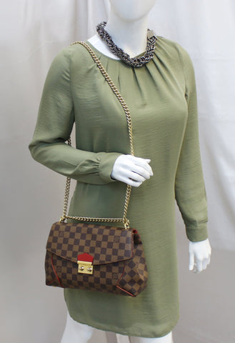 LOUIS VUITTON Caïssa Clutch Damier Ebene Shoulder Bag