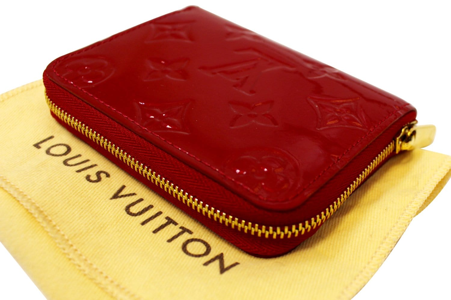 Louis Vuitton Vernis Clemence Wallet Cherry Cerise