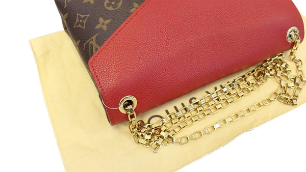 LOUIS VUITTON Monogram Canvas Pallas Chain Crossbody Bag