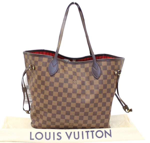 LOUIS VUITTON Damier Ebene Neverfull MM Tote Bag