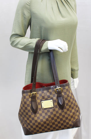 LOUIS VUITTON Damier Ebene Hampstead GM Shoulder Bag