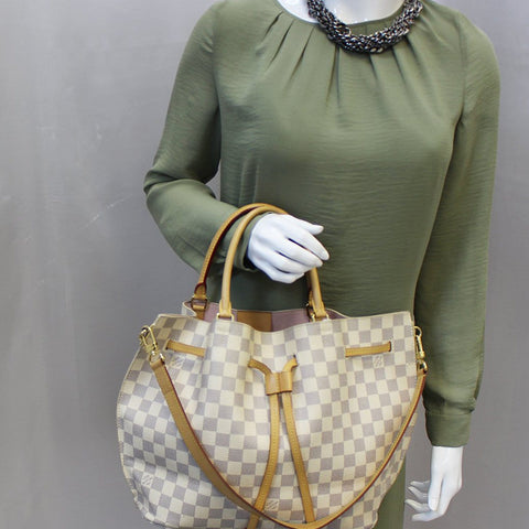 LOUIS VUITTON Girolata Damier Azur Shoulder Bag