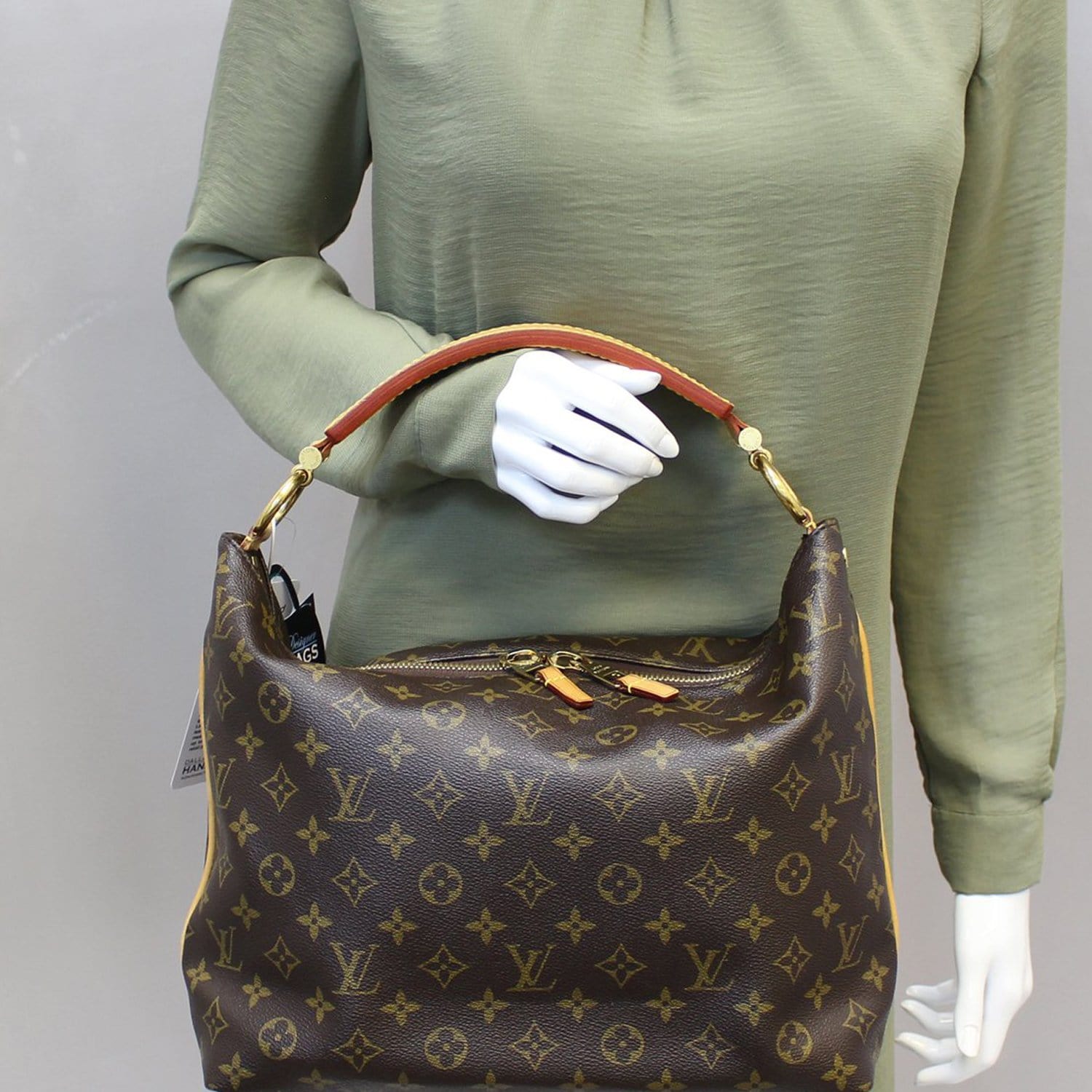 Excellent Authentic Louis Vuitton Monogram Sully PM Tote Purse Hobo Bag  CLEAN!