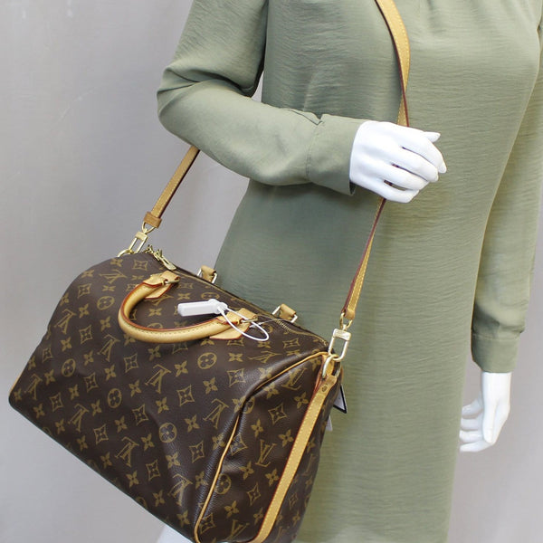 LOUIS VUITTON Speedy 30 Bandouliere Monogram Canvas Shoulder Bag