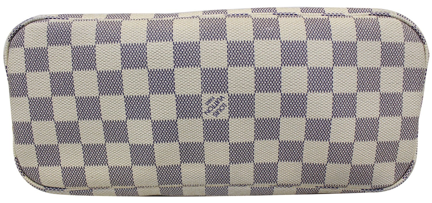 Louis Vuitton Vintage - Damier Azure Neverfull PM Bag - White Ivory Blue -  Damier Canvas Leather Handbag - Luxury High Quality - Avvenice