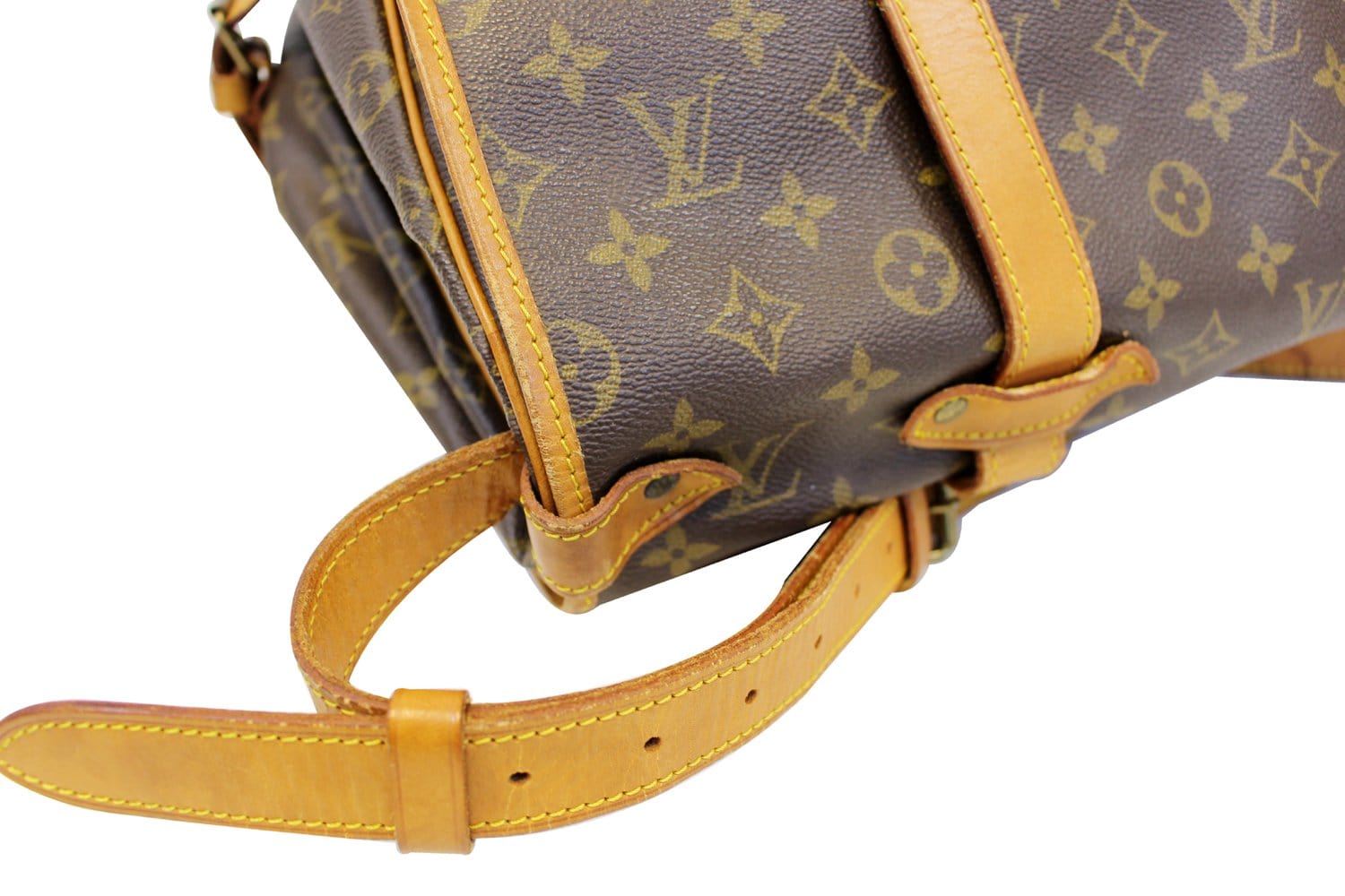 Louis Vuitton Vintage - Monogram Saumur 43 Bag - Brown - Monogram Canvas  and Vachetta Leather Handbag - Luxury High Quality - Avvenice