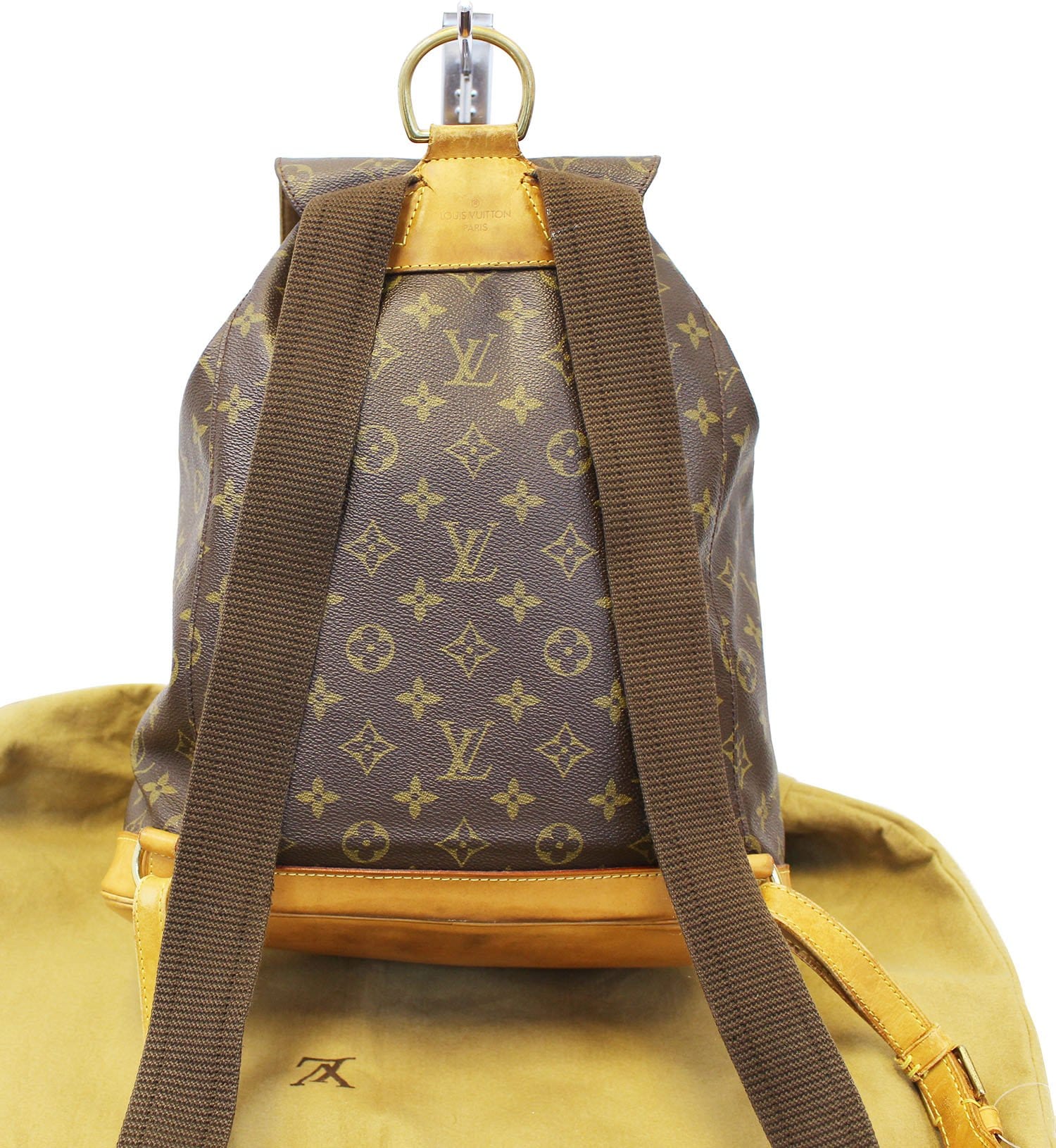 Montsouris Vintage leather backpack