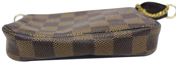 LOUIS VUITTON Mini Pochette Damier Ebene Accessoires Pouch