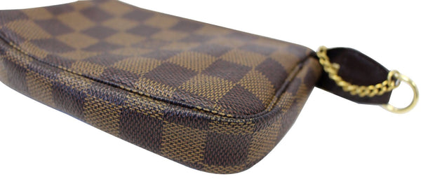 LOUIS VUITTON Mini Pochette Damier Ebene Accessoires Pouch