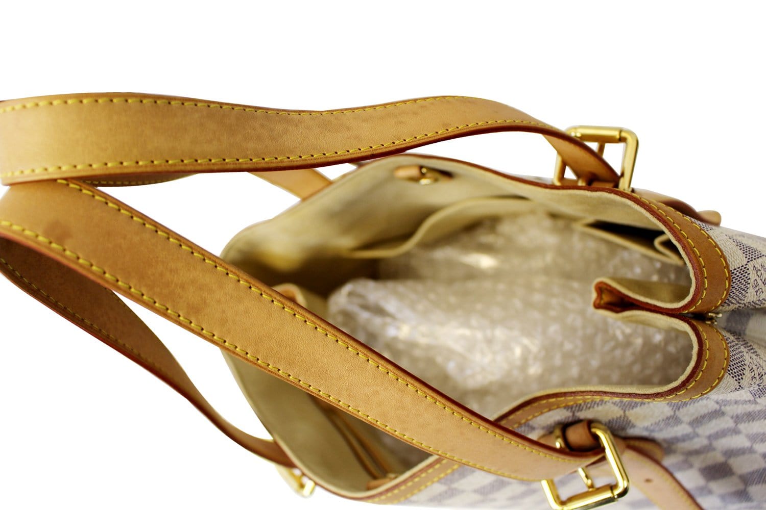 Louis Vuitton Hampstead Damier Azur shoulder bag White Cloth ref.805863 -  Joli Closet