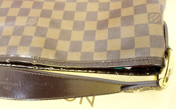 Louis Vuitton Delightful PM Damier Ebene Shoulder Bag- lv zip
